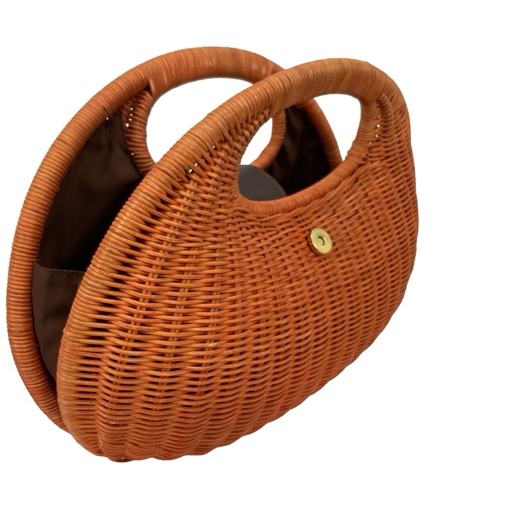 Orange Rattan Handbag - Picture 8 of 9